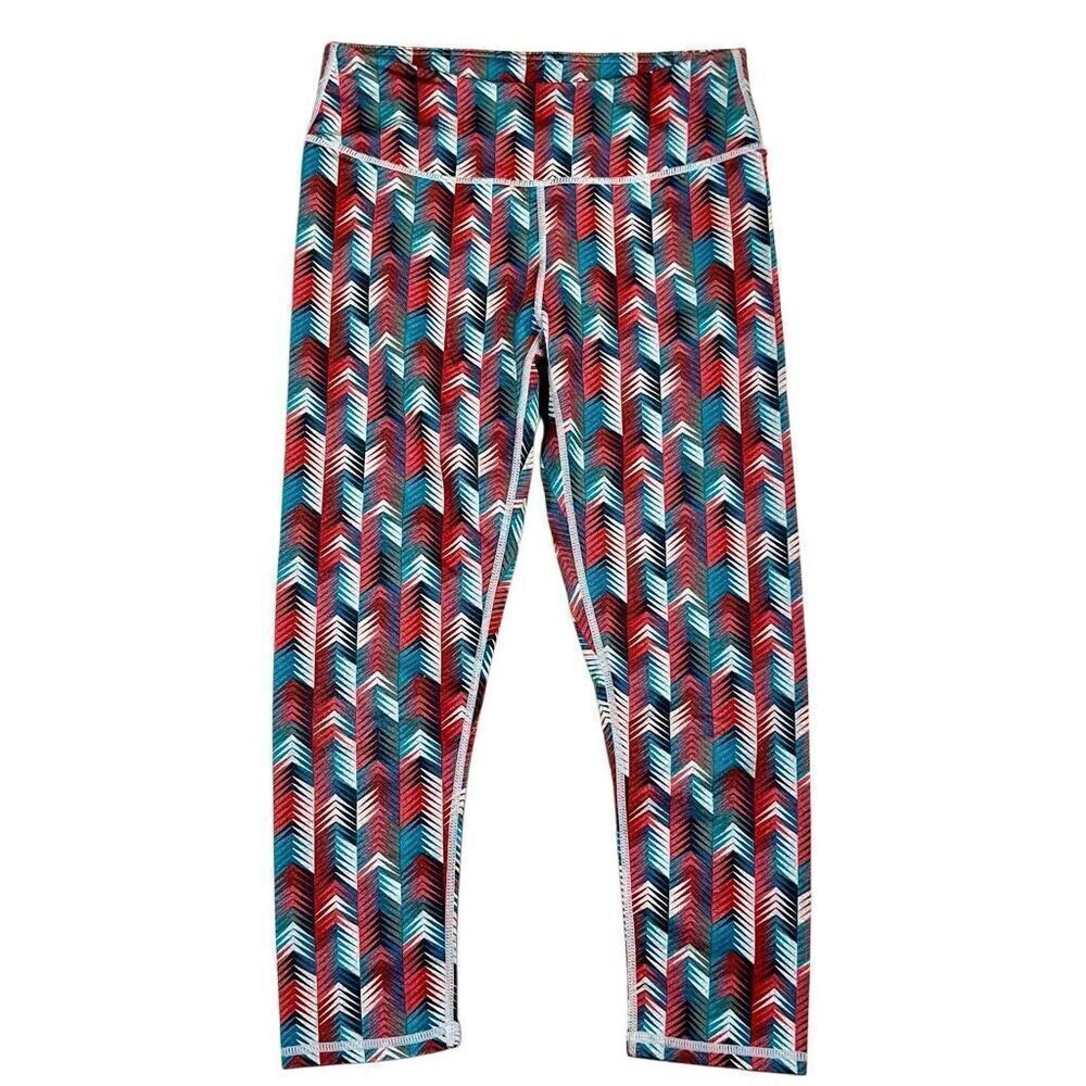 Fabletics Womens Salar Chevron Capri Leggings XS